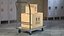 Trolley Low Platform with Cardboard Boxes model