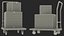 Trolley Low Platform with Cardboard Boxes model