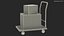 Trolley Low Platform with Cardboard Boxes model