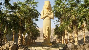 Egypt Statue Scene model
