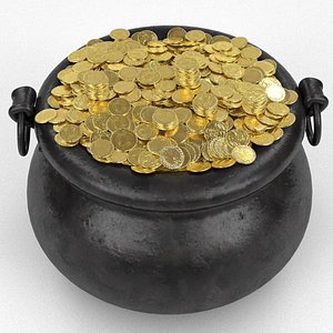 3ds pot gold coins