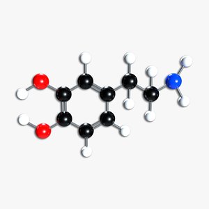 3D Dopamine Molecule