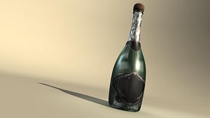 champagne bottle 3ds