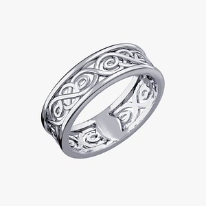 3D model Celtic ring 001