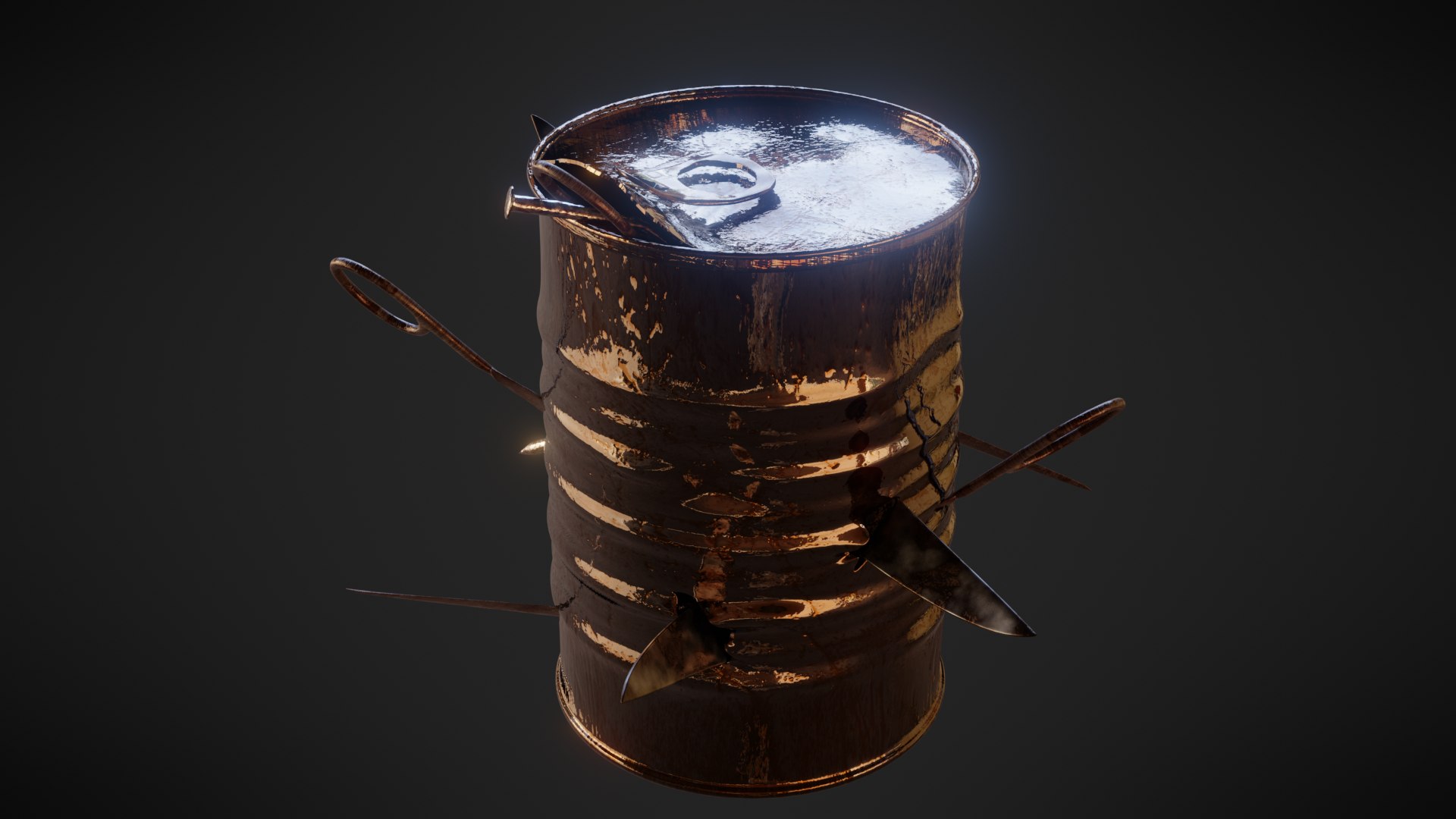 Nail Bomb 3D Model TurboSquid 1598634