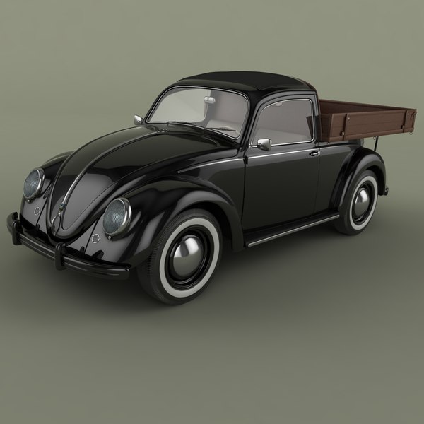Modellino VW Maggiolino Pick Up Rob3rt Liberty Models Scala 1/64 - Nero - Foto 3