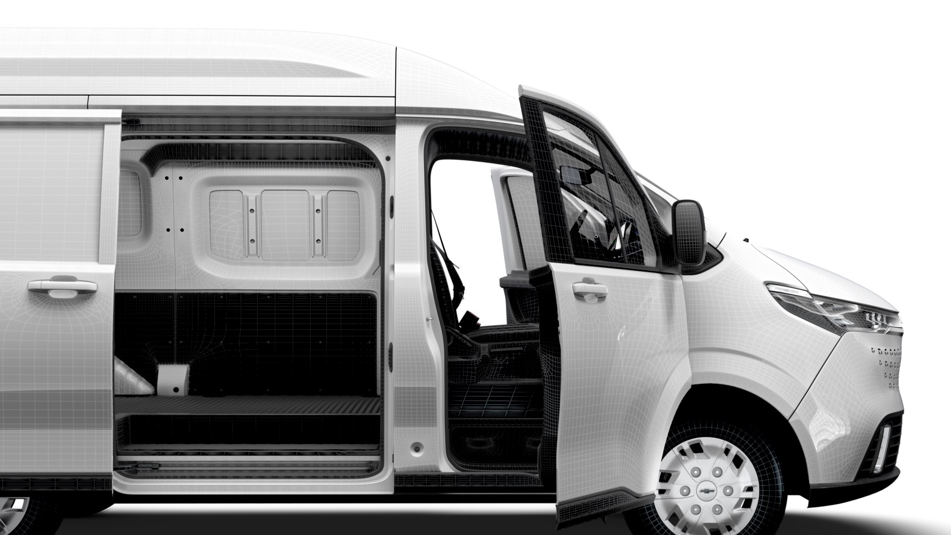 Chevrolet Express Max L1H2 HQ Interior 2025 3D Model - TurboSquid 2294240