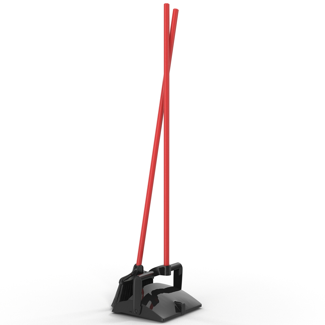 libman broom dustpan set 3d model