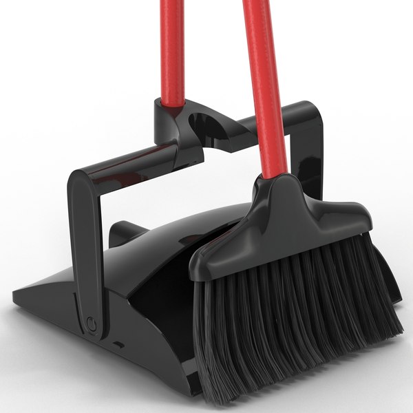 libman broom dustpan set 3d model