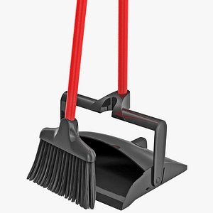 libman broom dustpan set 3d model