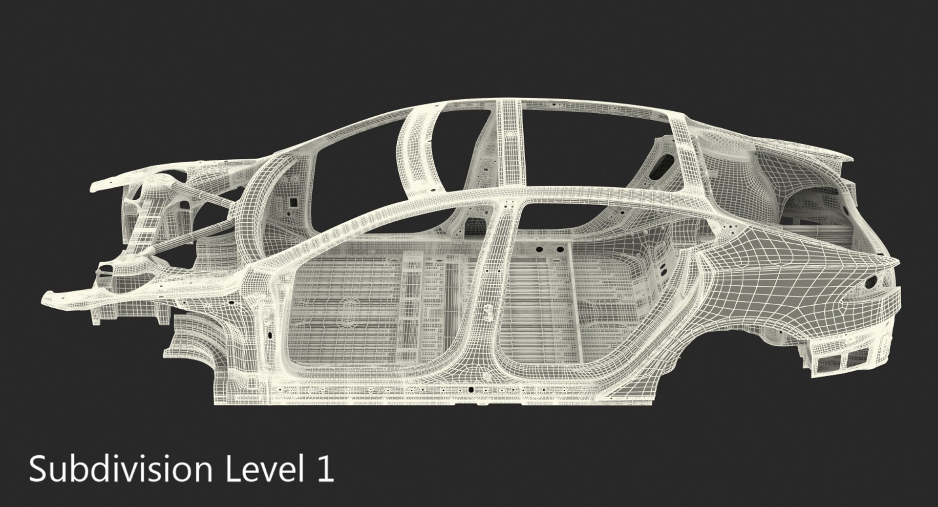 Tesla S Frame 3 3d Max