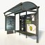 bus stop 3D model