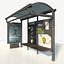bus stop 3D model