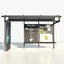 bus stop 3D model
