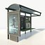bus stop 3D model
