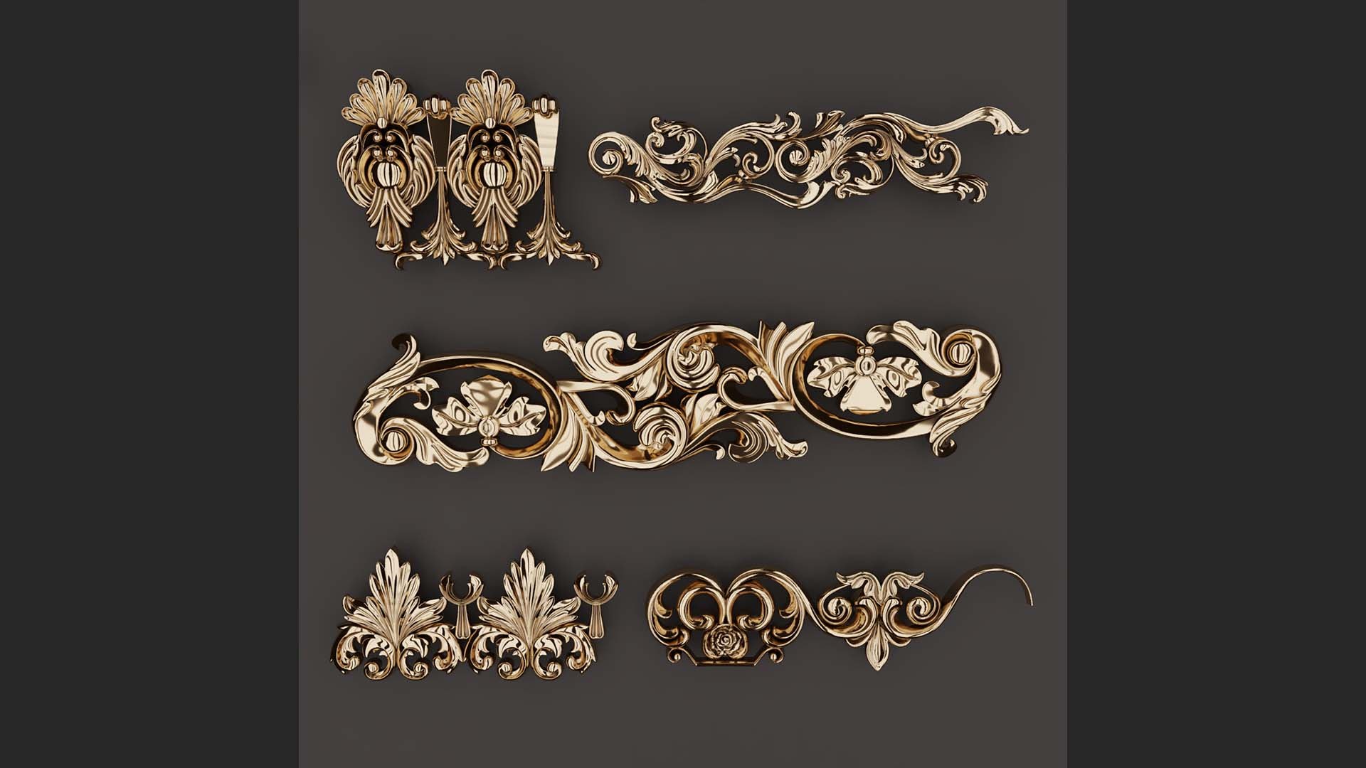 3D Trim Ornament 133 - TurboSquid 2190964