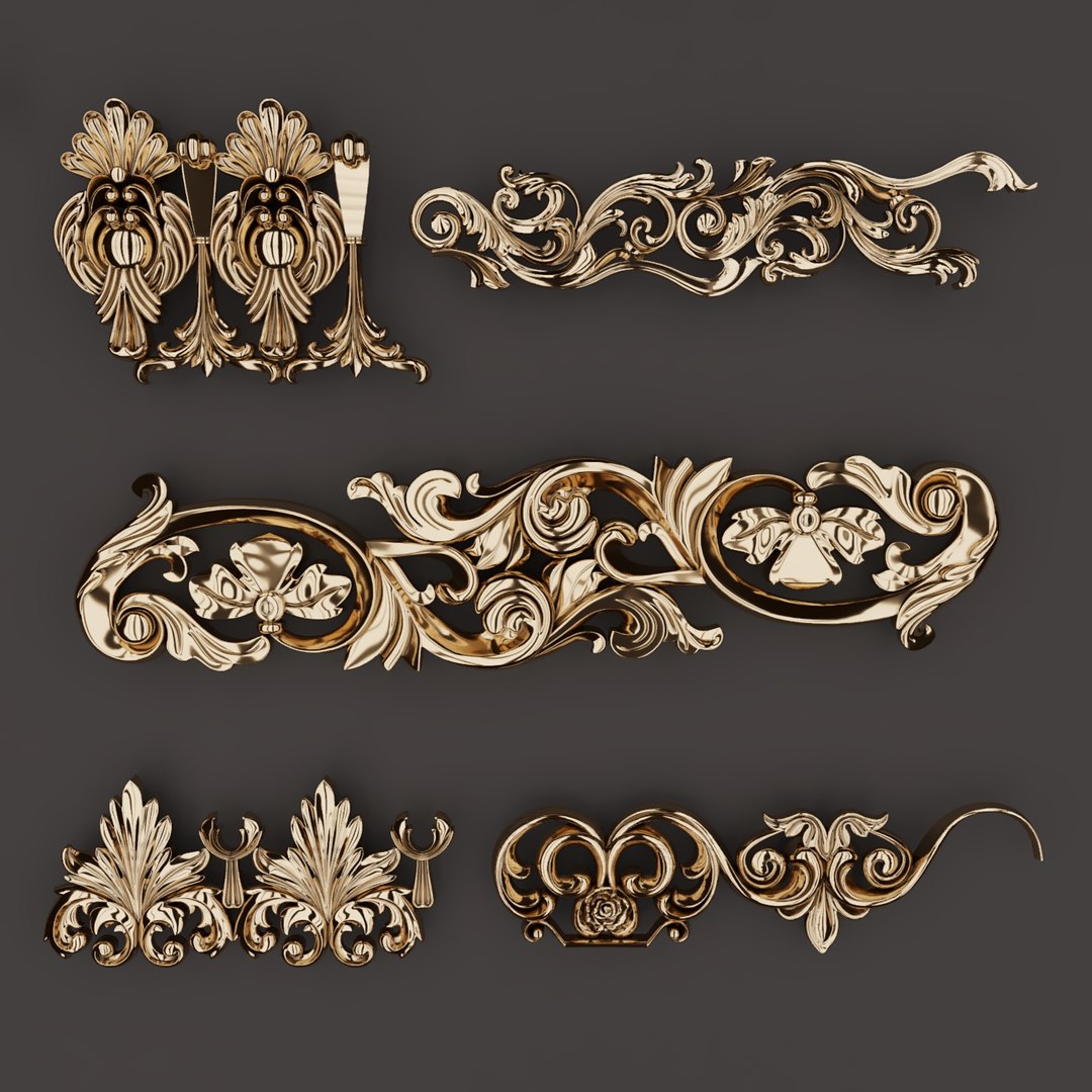 3D Trim Ornament 133 - TurboSquid 2190964