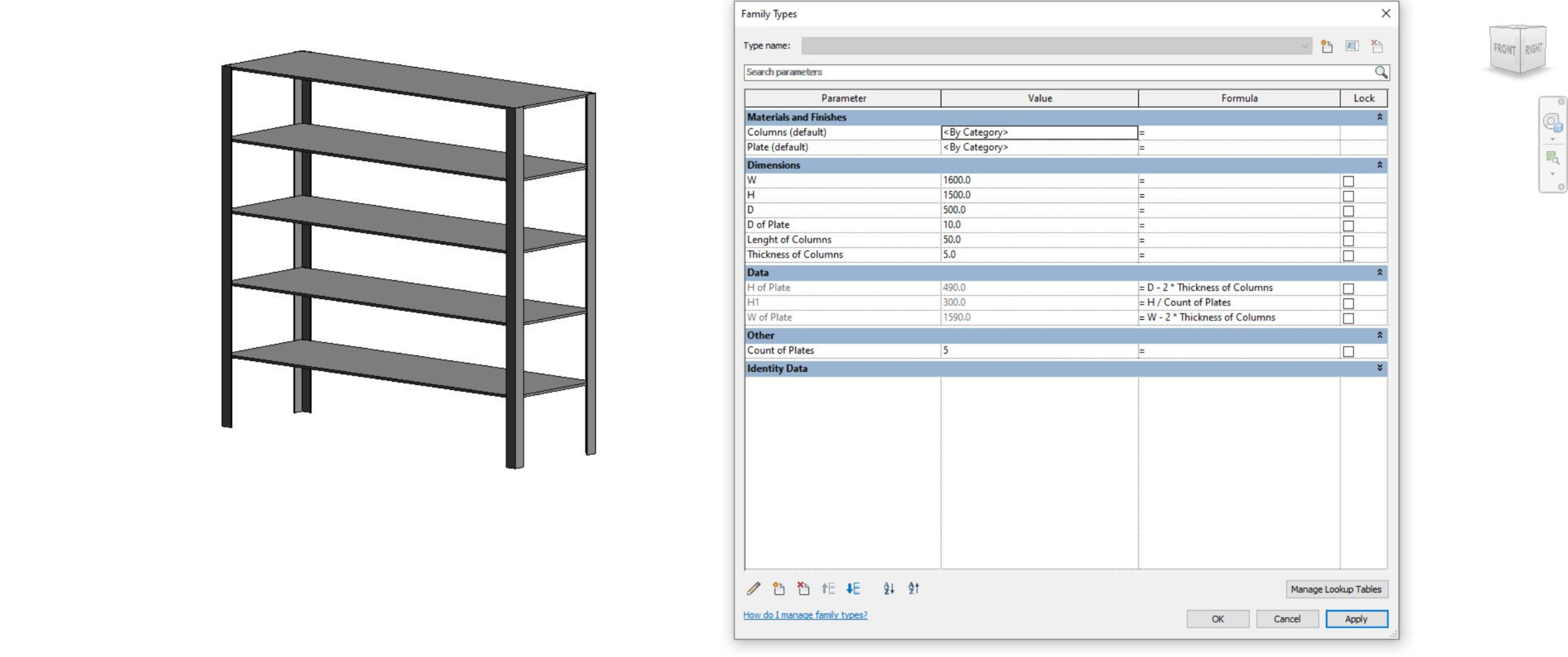 modelo 3d Shelf - Familia Revit paramétrica completa gratis ...