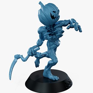 3D Pumpkin Undead Pose 06 3D print STL