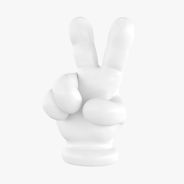 3D cartoon hand model