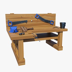 Workbench Crafting Table Stylized V2