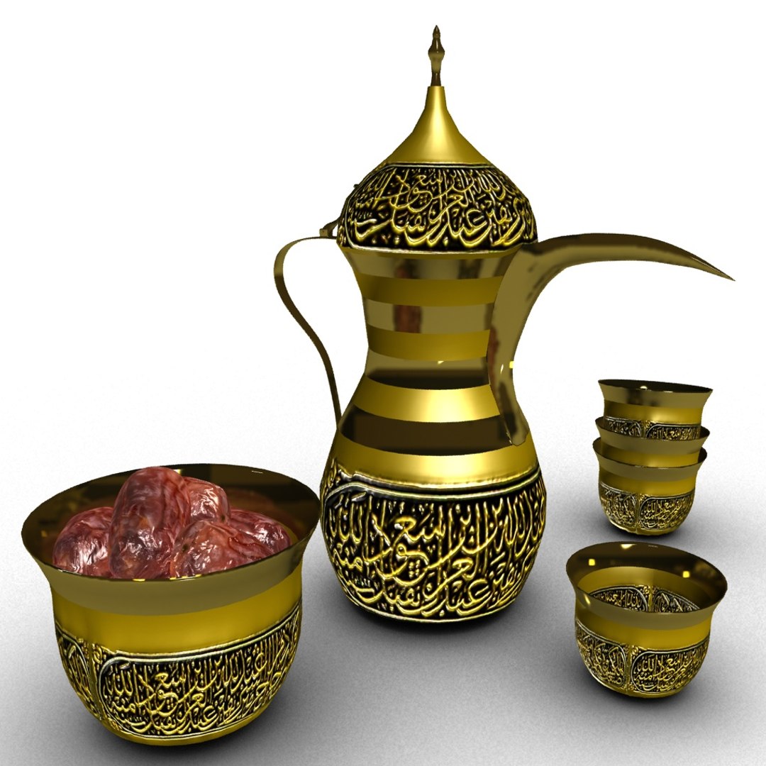 Coffee tools set Coffee mixer cup Arabic coffee tools Kettels 3D