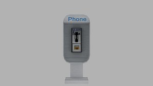 pay phone 3d blend