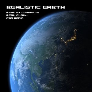 3d model realistic earth