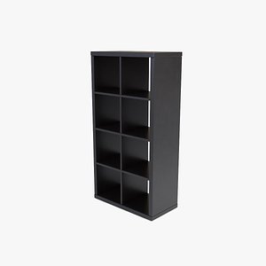 3D Bookshelf 01 model