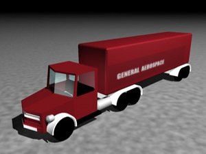 free truck 3d model