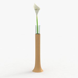 modern vase flower 3d model