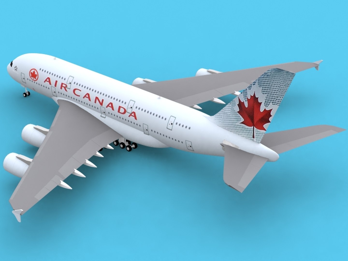 3d Airbus A380-800 Air Canada