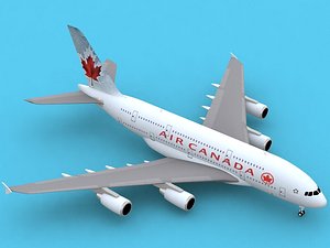 3d airbus a380-800 air canada