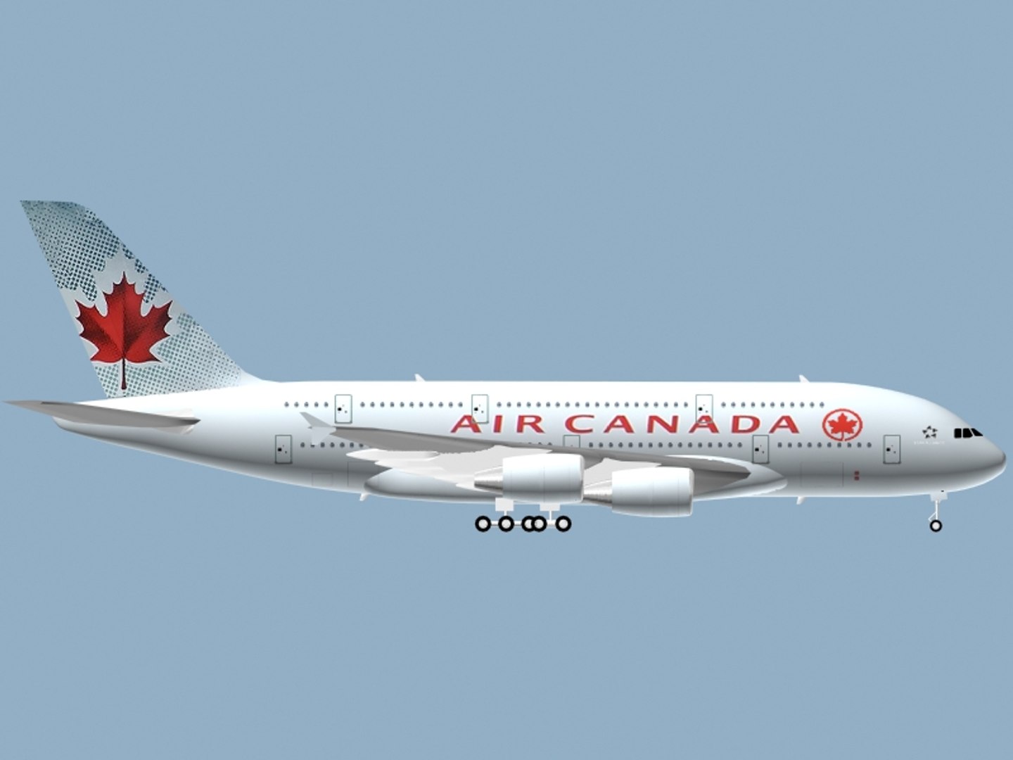 3d Airbus A380-800 Air Canada