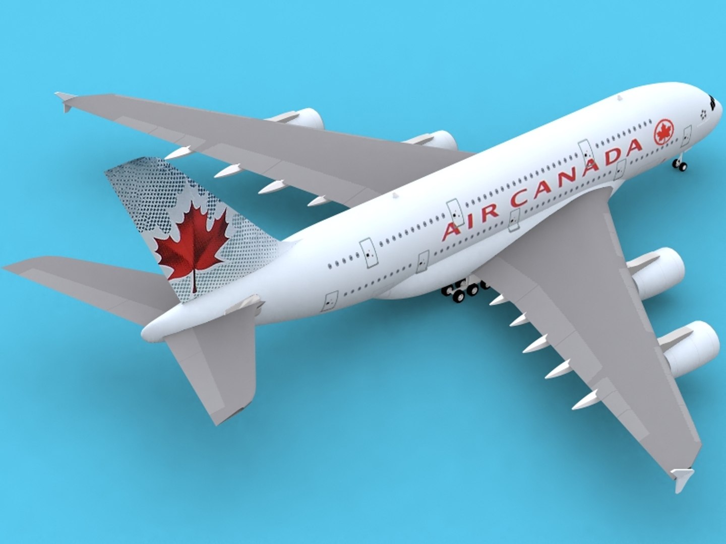 3d Airbus A380-800 Air Canada