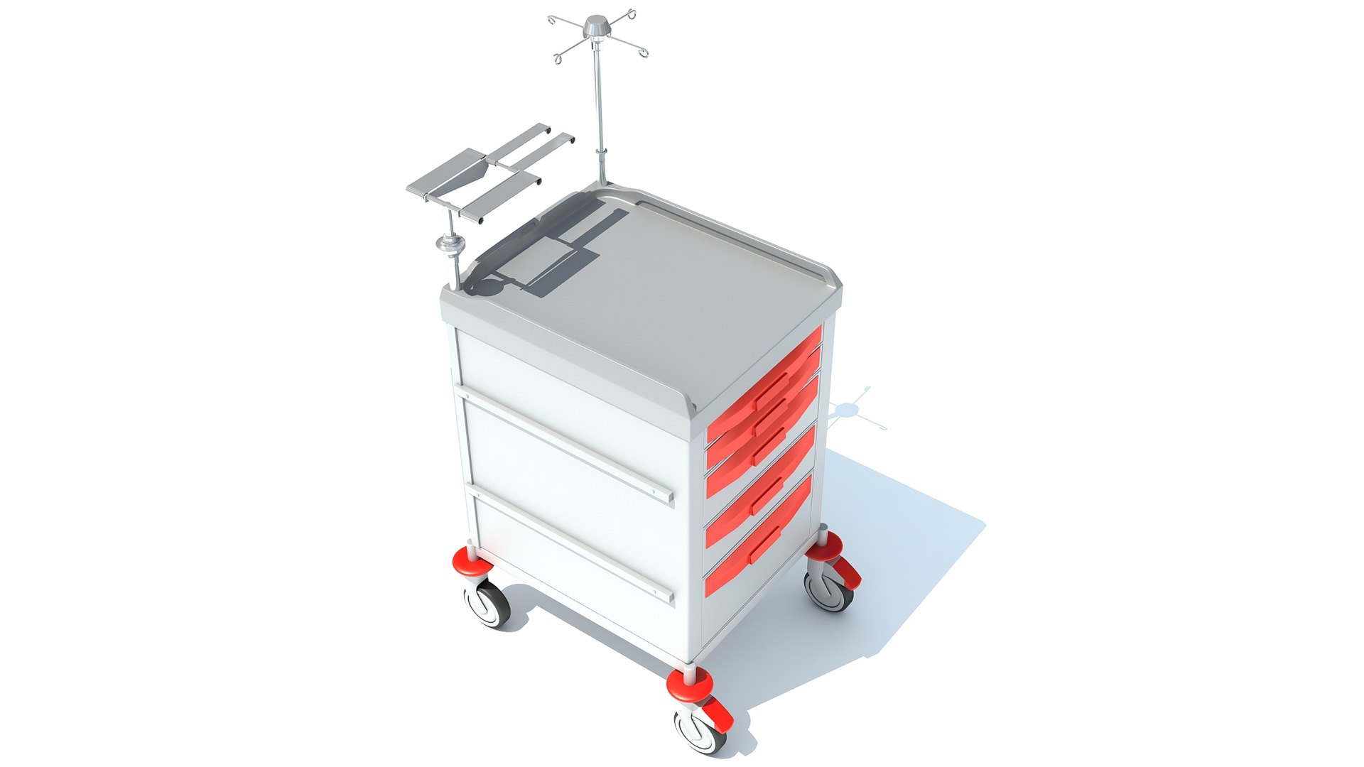 3D Emergency Trolley Model - TurboSquid 1637418