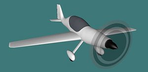 stunt aircraft 3d dxf