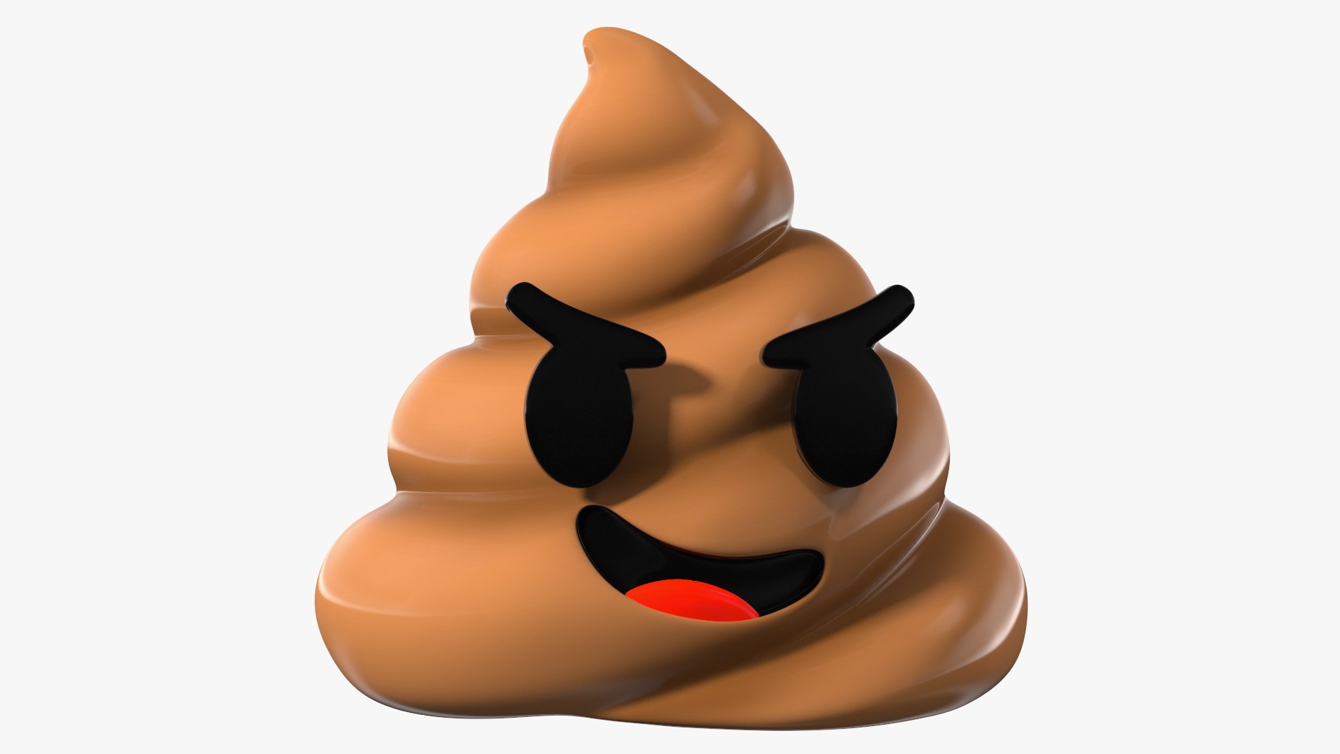 Smirk Poop Emoji Smile 3D model preview