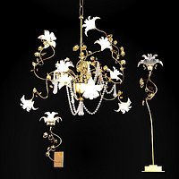 Baga classic rococo  floral crystal chandelier wall table lamp sconce 1170 1171 1173