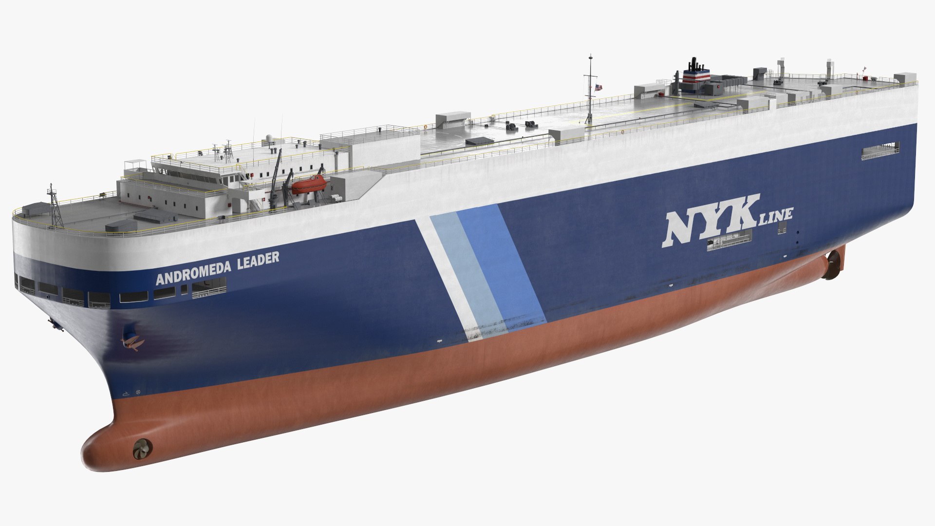 Andromeda Leader Car Carrier Rigged 3D model preview