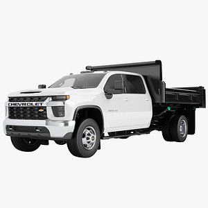 Chevrolet Silverado 3500 HD 2021 Flatbed Dump Truck 01