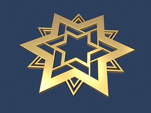3D model star david