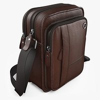 Brown Leather Side Bag 8K PBR Textures