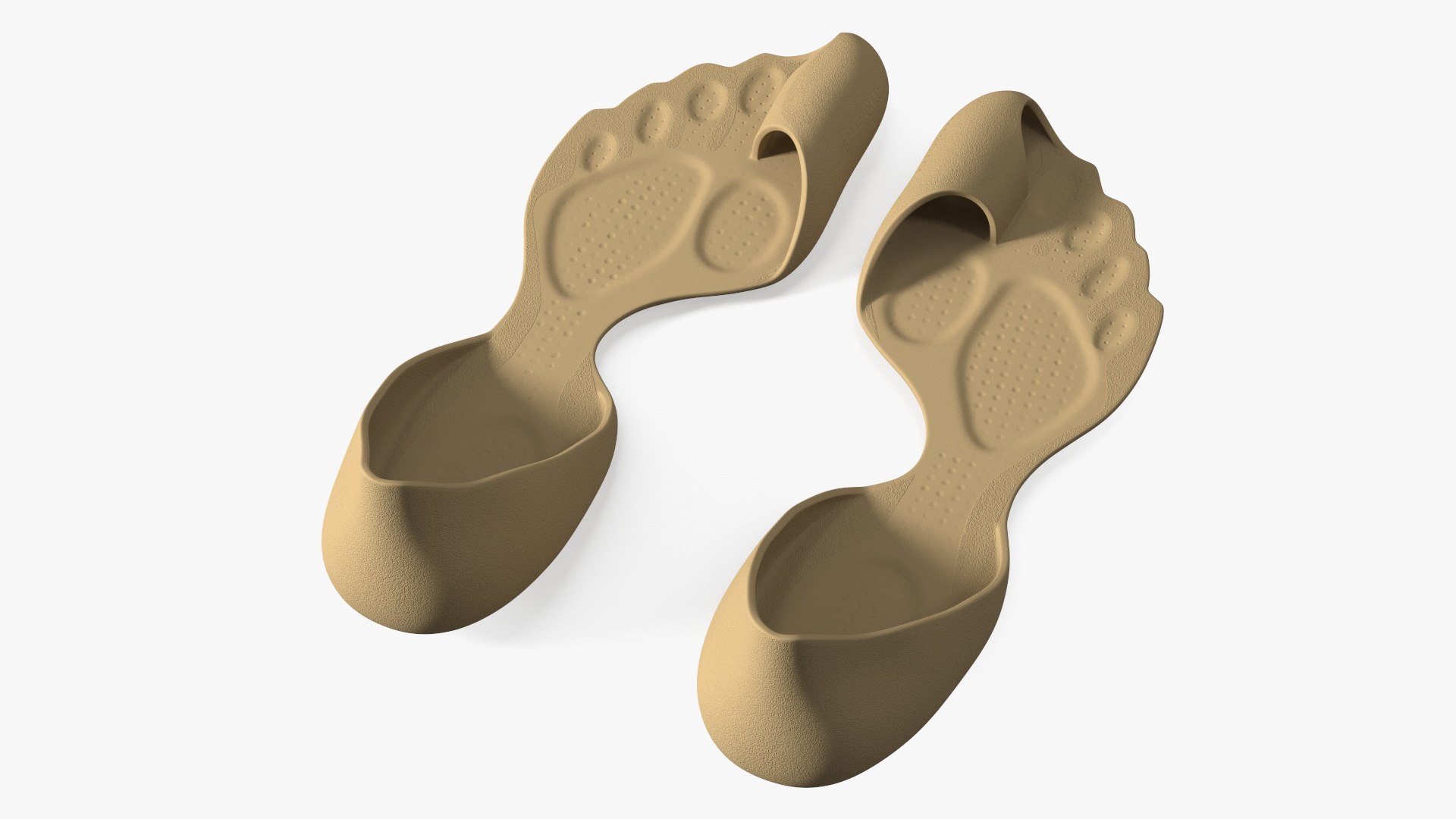 3D Fashionable Barefoot Shoes Balenciaga Zero TurboSquid 2357092