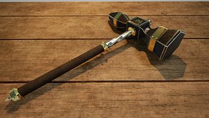 fantasy hammer 3D model