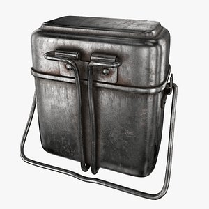 3D old lunch box model