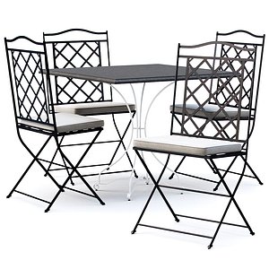Manutti St-Tropez Chair with Firenze table model