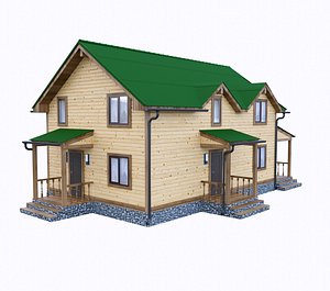 simply wooden house 1 model