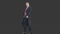 Donald Trump 3D Model - Suited with Long Coat