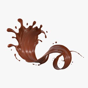 Chocolate Splash 04 3D model